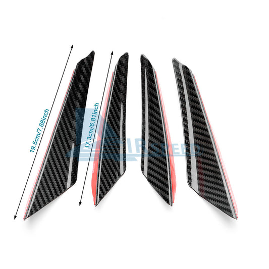 Fender Splash Guard Skirt Mud Flaps REAL Carbon Fiber For Subaru BRZ GR86 21-23 - detail view