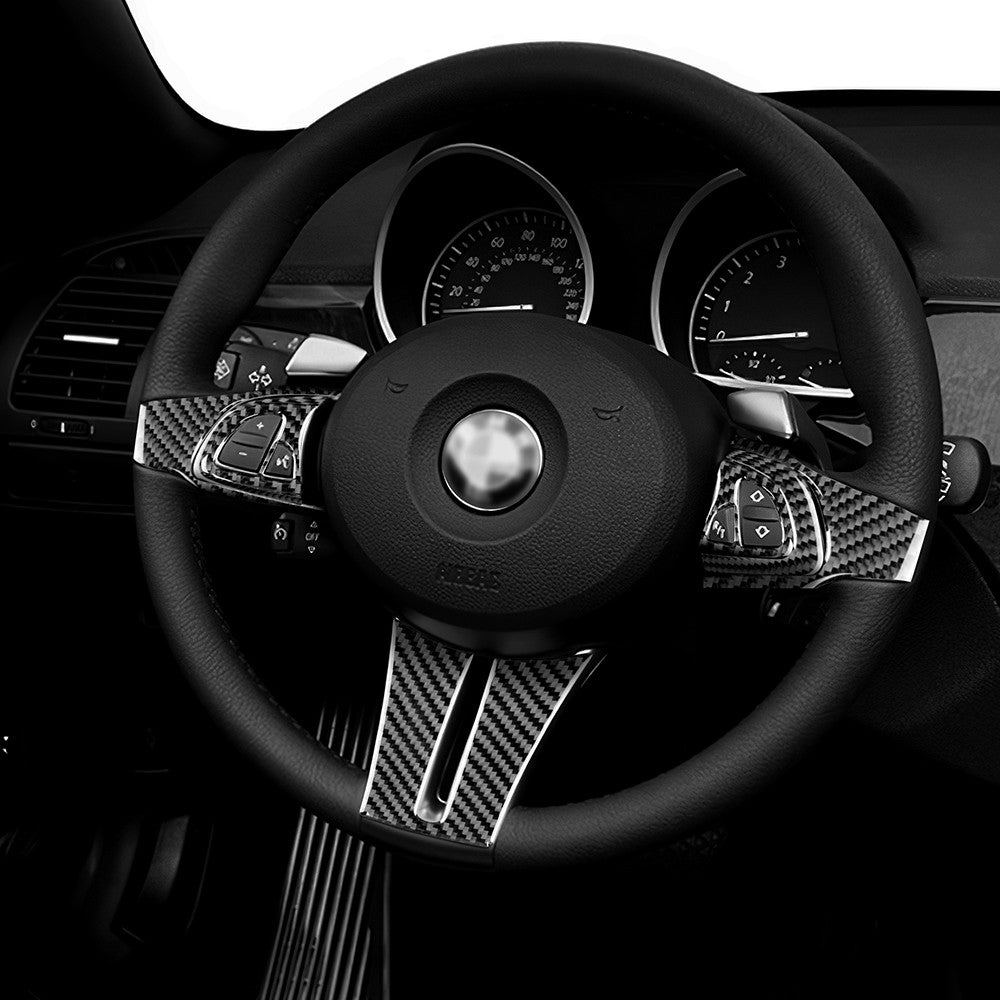 Steering Wheel Button Chin Stickers Carbon Fiber for BMW Z4 E85 E86 2003-2008 - detail view 7