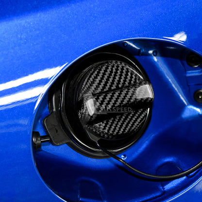 For Subaru WRX STI XV BRZ Outback Impreza Fuel Tank Gas Cover Carbon Fiber BLACK - detail view 6