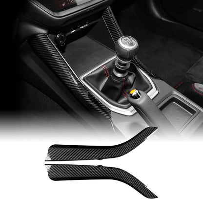 Black Hard Carbon Hazard Warning Button Trim For Subaru WRX 2022-2023 - detail view 17