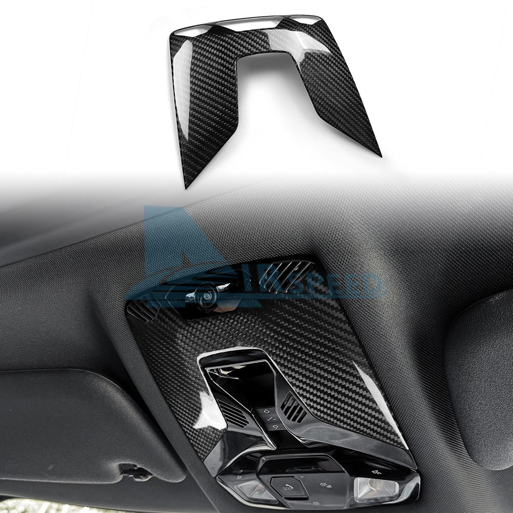 Reading Light Frame For MINI F65 F66 F67 2024-2025 Black Dry Carbon Fiber - product view