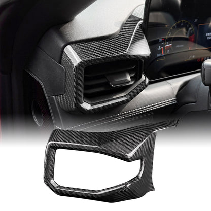 HARD Carbon Fiber Car Driver's Air Ourlet Frame Cover for Ford Mustang 2024-2027 - product view