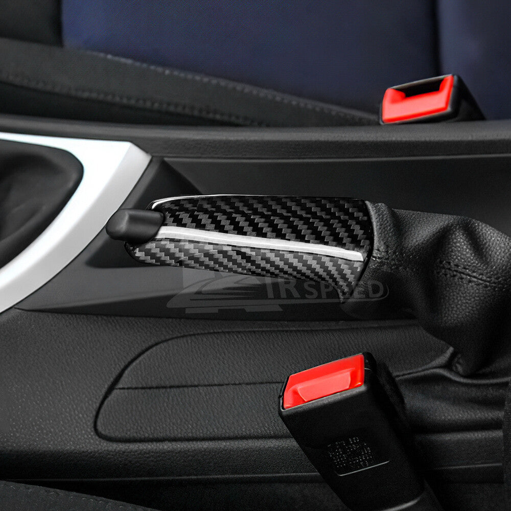 For BMW E60 E61 E63 E64 E84 Handbrake Grip Grip Handle Cover REAL Carbon Fiber - detail view 5