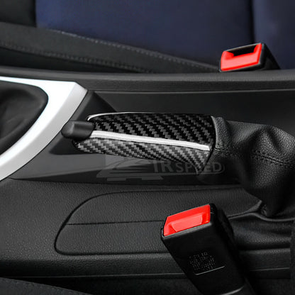 For BMW E60 E61 E63 E64 E84 Handbrake Grip Grip Handle Cover REAL Carbon Fiber - detail view 5