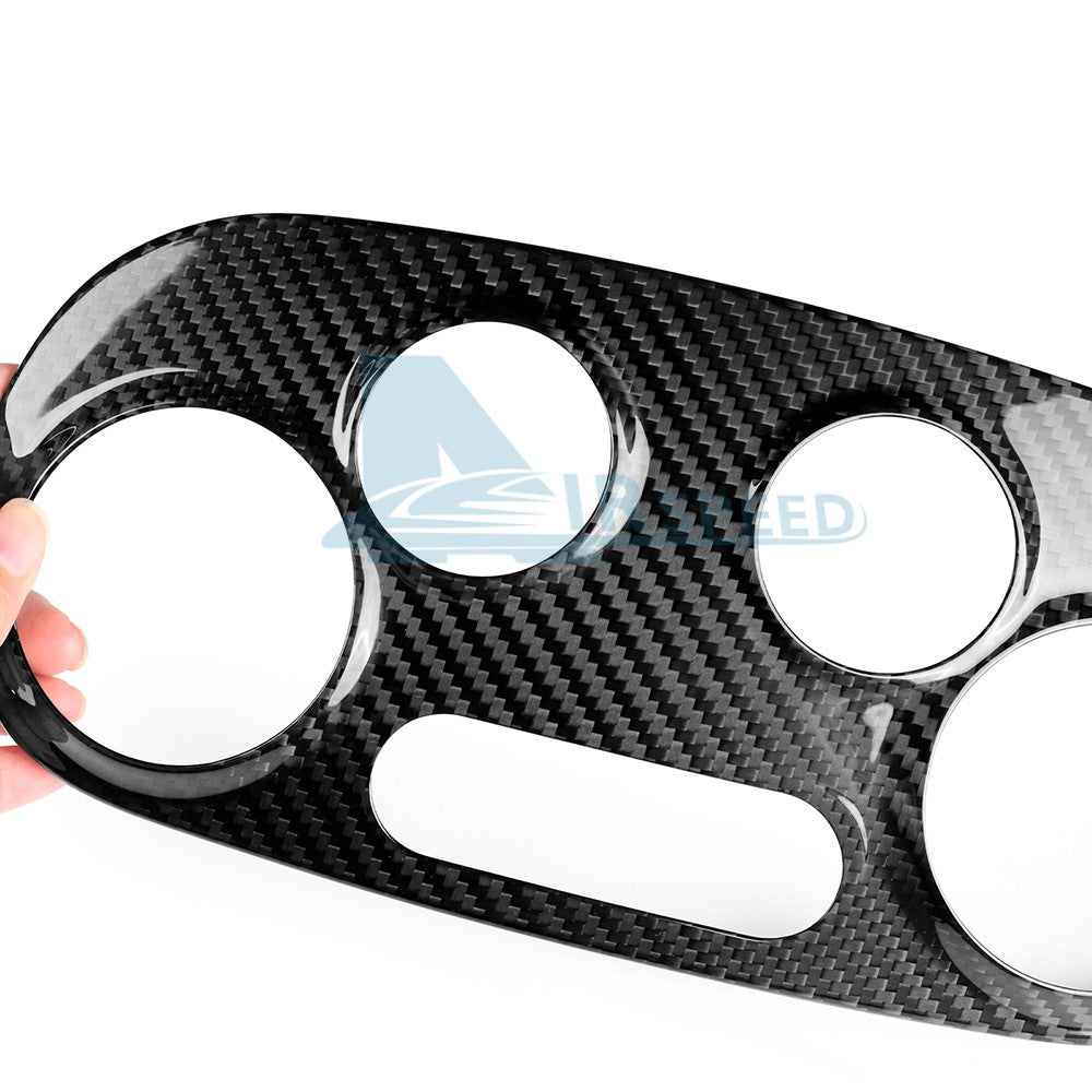 Center Air Conditioning Adjustment Panel Cover For FIAT 500 2008-24 Carbon Fiber - detail view 9