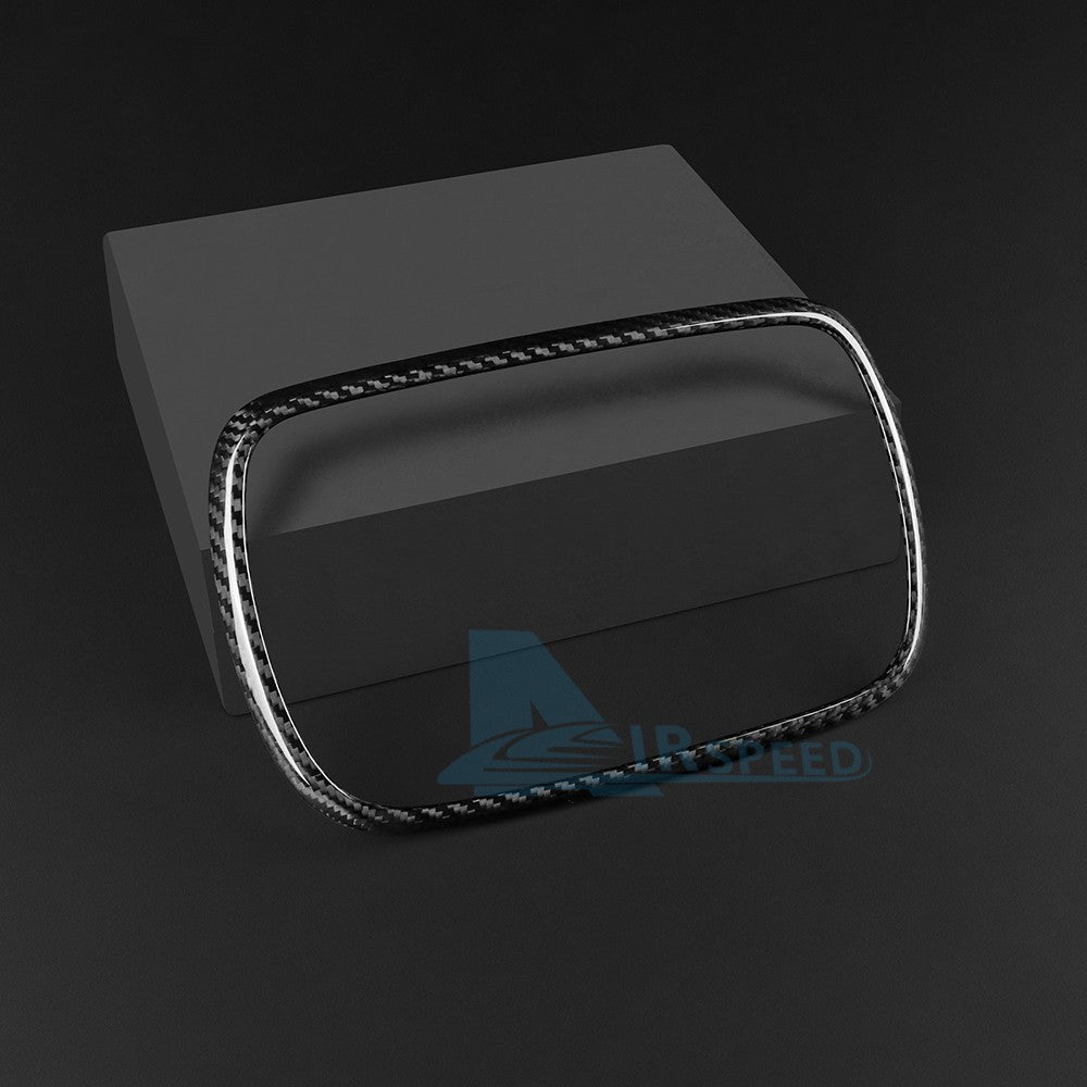 Car Center Navigation Frame Cover Carbon Fiber for FIAT 500 Abarth 595 2016-2024 - detail view 9