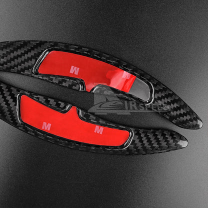 Hard Carbon Wheel Shifter Extension Sport Refit For Porsche Cayenne 2011-2019 - detail view 7