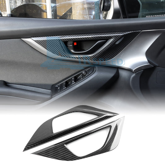 REAL HARD Carbon Fiber For Subaru WRX 2022-2023 Black Front Door Handle Cover - product view