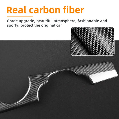 Carbon Fiber Speedometer Lower Panel Cover for Mini R55 R56 2007-2014 R57 09-15 - detail view 6