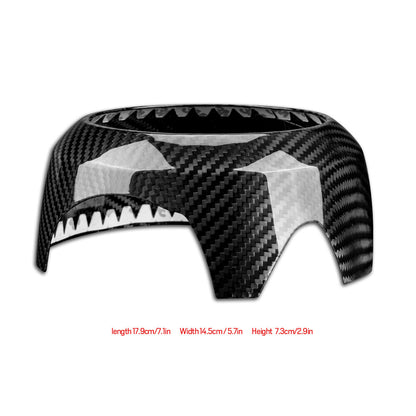 REAL HARD Carbon Fiber Black Steering Wheel Cover For Mini F54 F55 F56 F57 F60 - detail view 3