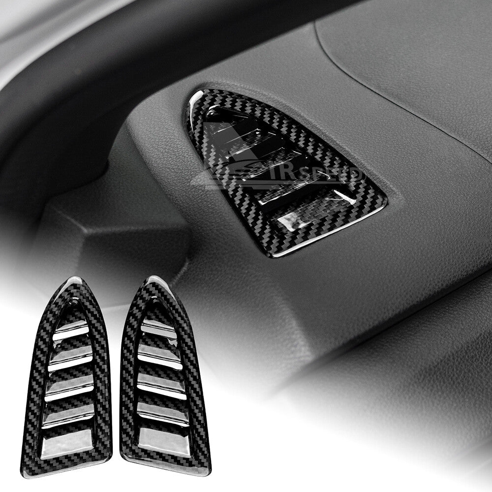 Black Air Outlet Side Defogger REAL HARD Carbon Fiber For Subaru WRX STI 22-2023 - product view