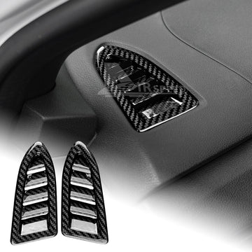 Black Air Outlet Side Defogger REAL HARD Carbon Fiber For Subaru WRX STI 22-2023