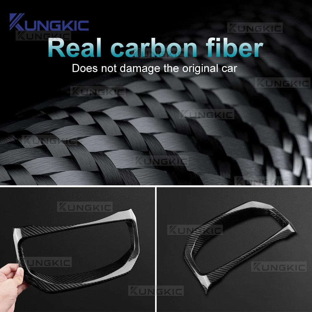 LHD Black Hard Carbon Speedometer Bezel Trim For Toyota GR Yaris 2025-2026 - detail view 6
