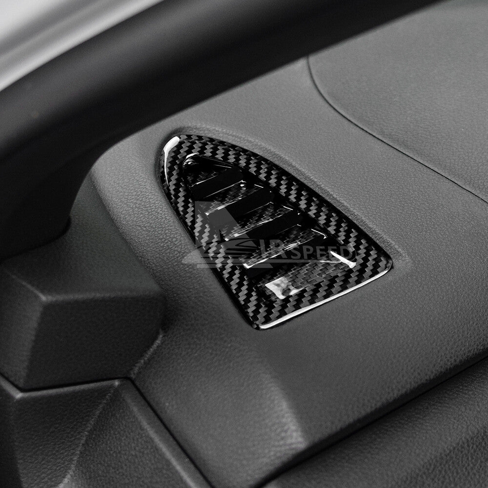 Black Air Outlet Side Defogger REAL HARD Carbon Fiber For Subaru WRX STI 22-2023 - detail view 5