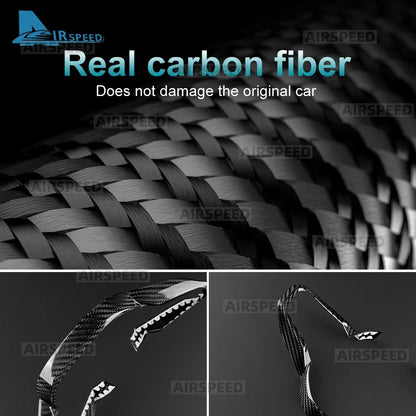 BMW X3 G45 25-26 Steering Wheel Button Frame Black Dry Carbon Fiber - detail view 3