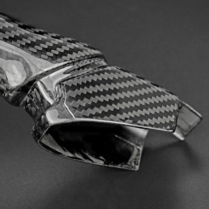 Carbon Fiber Handbrake Cover Trim For Nissan GTR R35 2008-2021 Parking Brake - detail view 5