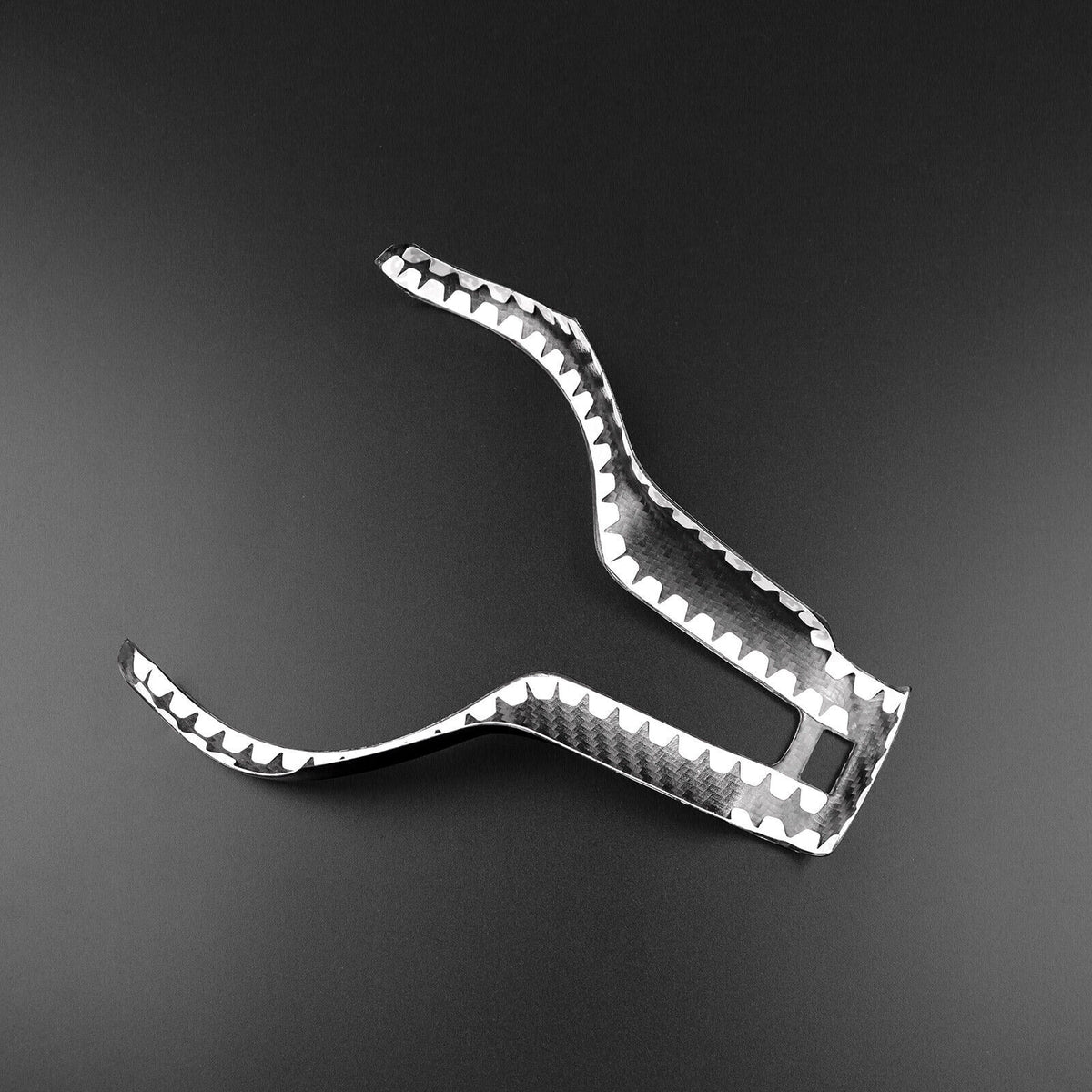 Black Real Hard Carbon Fiber Steering Wheel Chin Cover For BMW F80 F82 F10 F15 - detail view 7