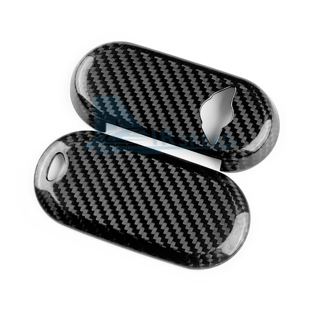 Real Carbon Fiber Key Fob Case Shell Cover For MINI Cooper S F65 F66 F67 24-25