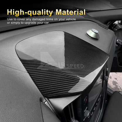 Front Dashboard Center Console Top Cover REAL HARD Carbon Fiber For WRX 22-2024 - detail view 6