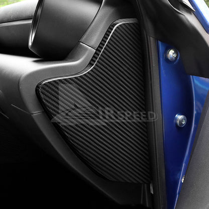 REAL HARD Black Carbon Fiber Dashboard Side Cover For Subaru BRZ GR86 2021-2023 - detail view 4