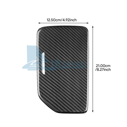 For Corvette C8 20-24 Center Water Cup Holder Cover REAL HARD Carbon Fiber BLACK