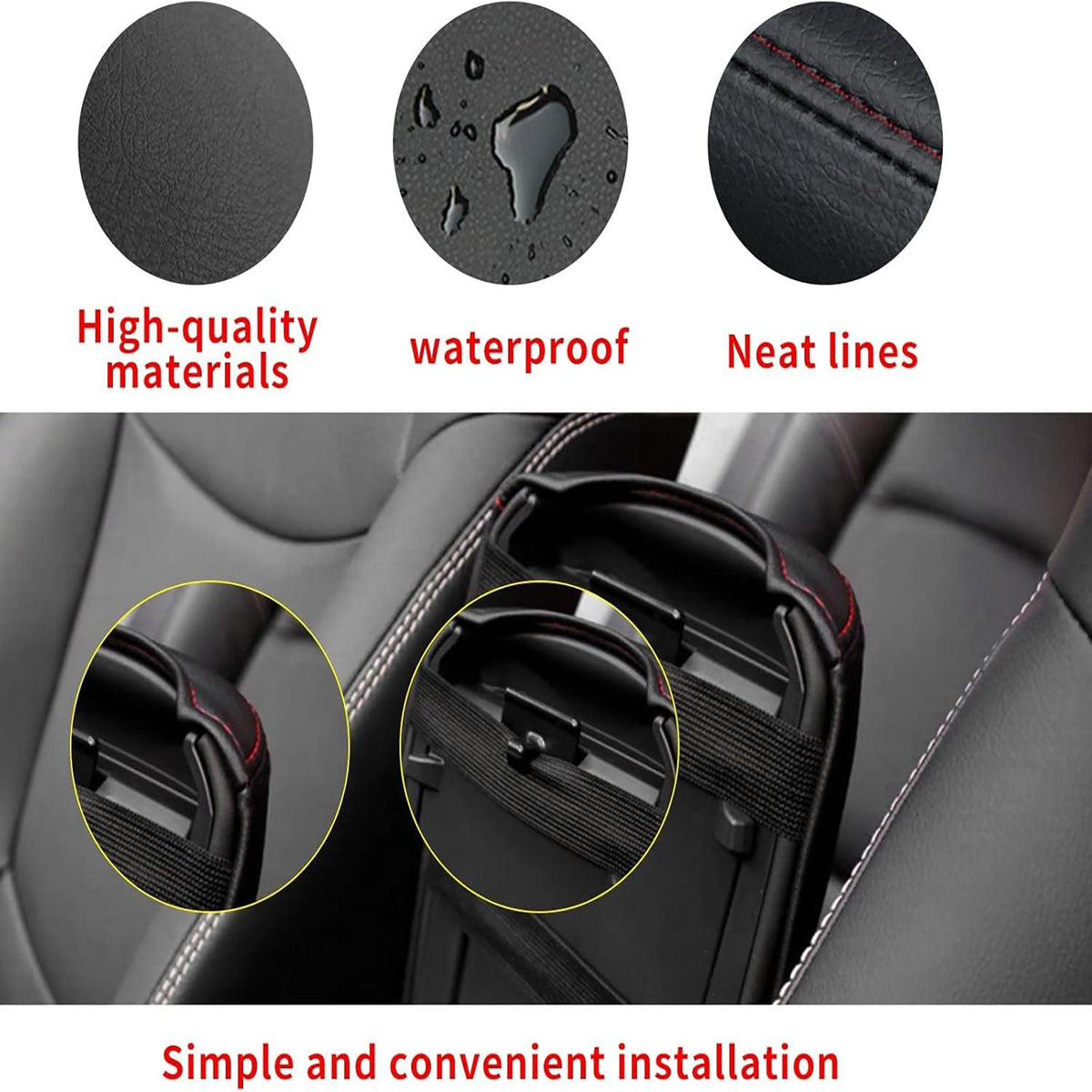 Center Console Armrest Cover Trim Leather for Toyota Camry 2012-2015 2016-2017 - FREE GIFT