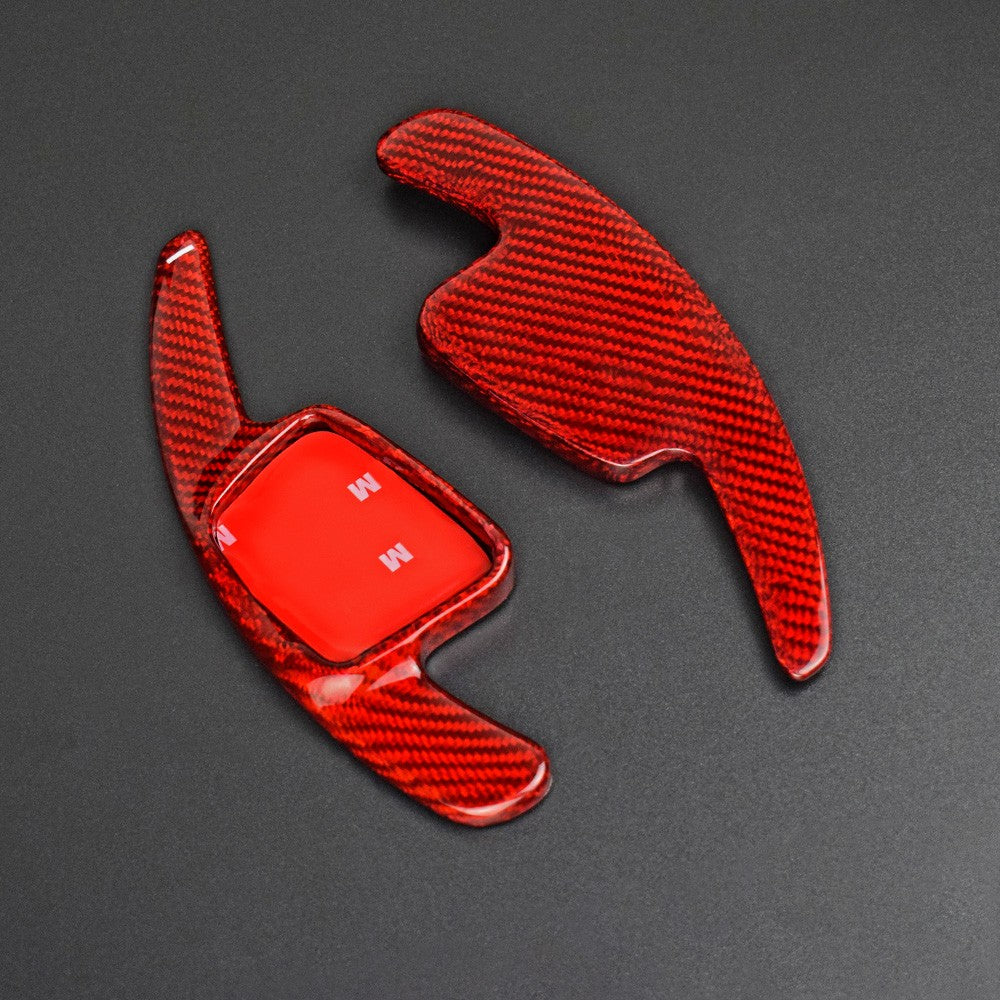 Hard Carbon Wheel Gear Shifter Extension For Audi A4L 2017-2019 - detail view 9