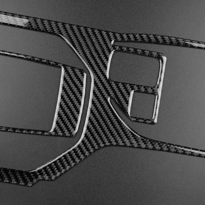 Black Car Gear Shift Panel Sticker Carbon Fiber For Subaru Impreza 2017-2019（U.S. Stock）