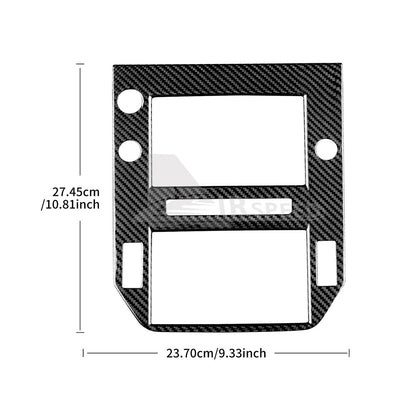 For Subaru WRX STI 2022-2023 Center Control Console REAL HARD Carbon Fiber BLACK - detail view