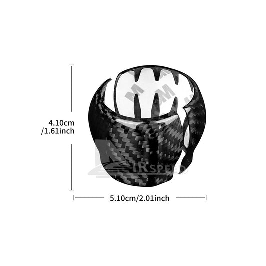 REAL HARD Carbon Fiber Gear Shift Head Knob Cover Black For Subaru WRX STI 22-23 - detail view