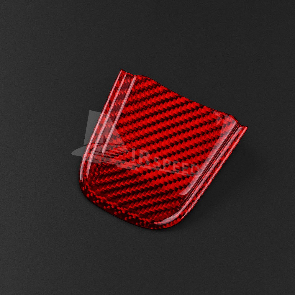 Real Hard Carbon Fibre Steering Wheel Chin Cover Trim For Fiat 500 2020-2023 - detail view 7