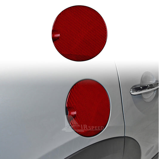For MINI F55 F56 14-2023 F57 16-2023 Red Fuel Gas Tank Cap Cover Carbon Fiber - product view