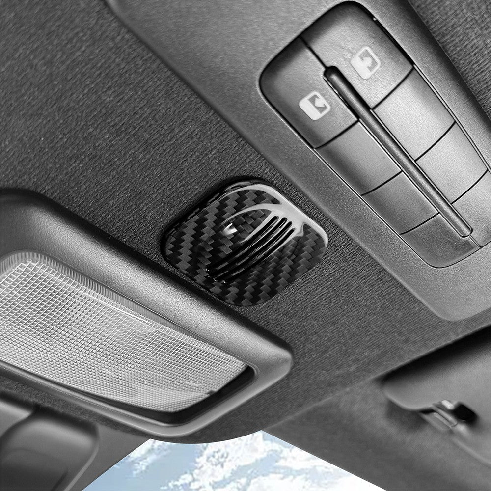 Carbon Fiber Roof Microphone Receiver Cover for Abarth 595 695 595C 695C 2012-24 - detail view 8