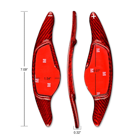 For BMW G14 G15 G02 G05 G30 G32 G07 2018-2023 Red Steering Wheel Paddle Shifter - detail view