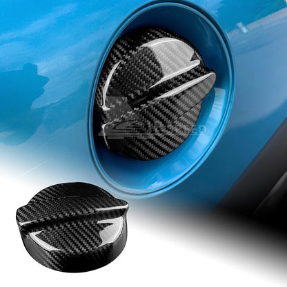 Fuel Gas Tank Cap Cover Black REAL HARD Carbon Fiber For Mini R50 R53 2001-2006 - product view
