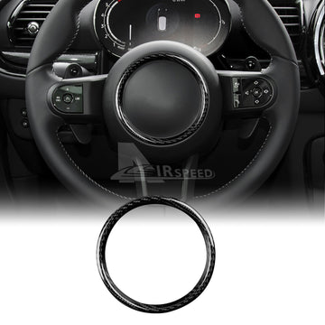 For Mini Cooper F-Series Steering Wheel Hub Center Ring Black Hard Carbon Fiber
