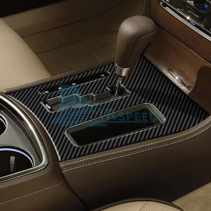 Interior Gear Shift Panel Cover For Chrysler 300/300C 11-14 Real Carbon Fiber（U.S. Stock）