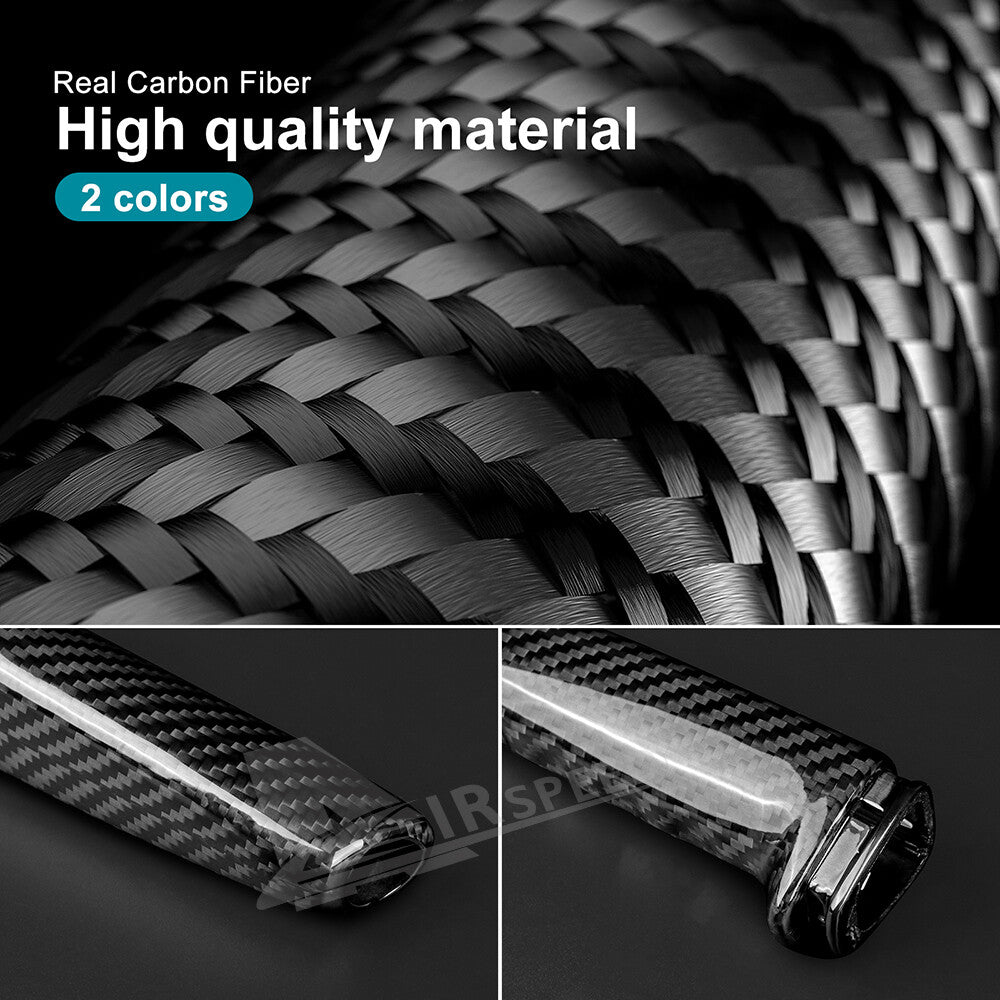 For BMW E60 E61 E63 E64 E84 Handbrake Grip Grip Handle Cover REAL Carbon Fiber - detail view 7