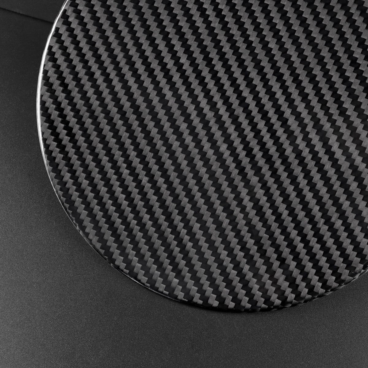 Fuel Gas Tank Filler Cap Cover Black For MINI R55 07-13 R56 06-13 Carbon Fiber - detail view 6