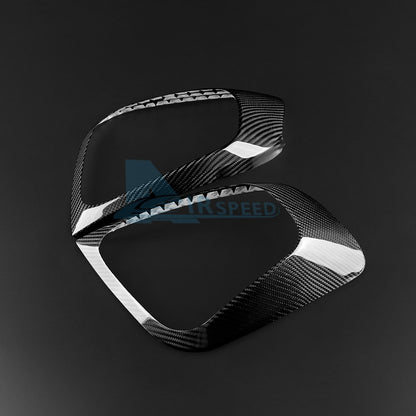 Real Hard Carbon Fiber Rear Tail Light Frame Cover For Fiat 500 Abarth 595 17-23 - detail view 8