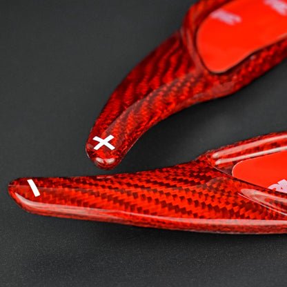 Red Steering Wheel Paddle Shifter Extension For Benz E63 E53 E43 GLA45 2016-2019