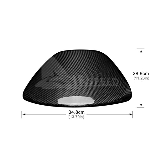 Above Speed Indicator Cover REAL HARD Carbon Fiber For Subaru BRZ GR86 21-23 - detail view