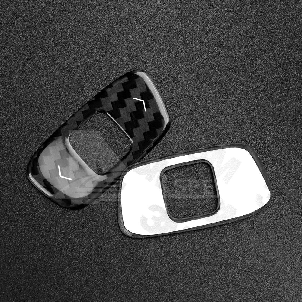 For Corvette C8 20-2024 Volume Control Button Cover BLACK REAL HARD Carbon Fiber