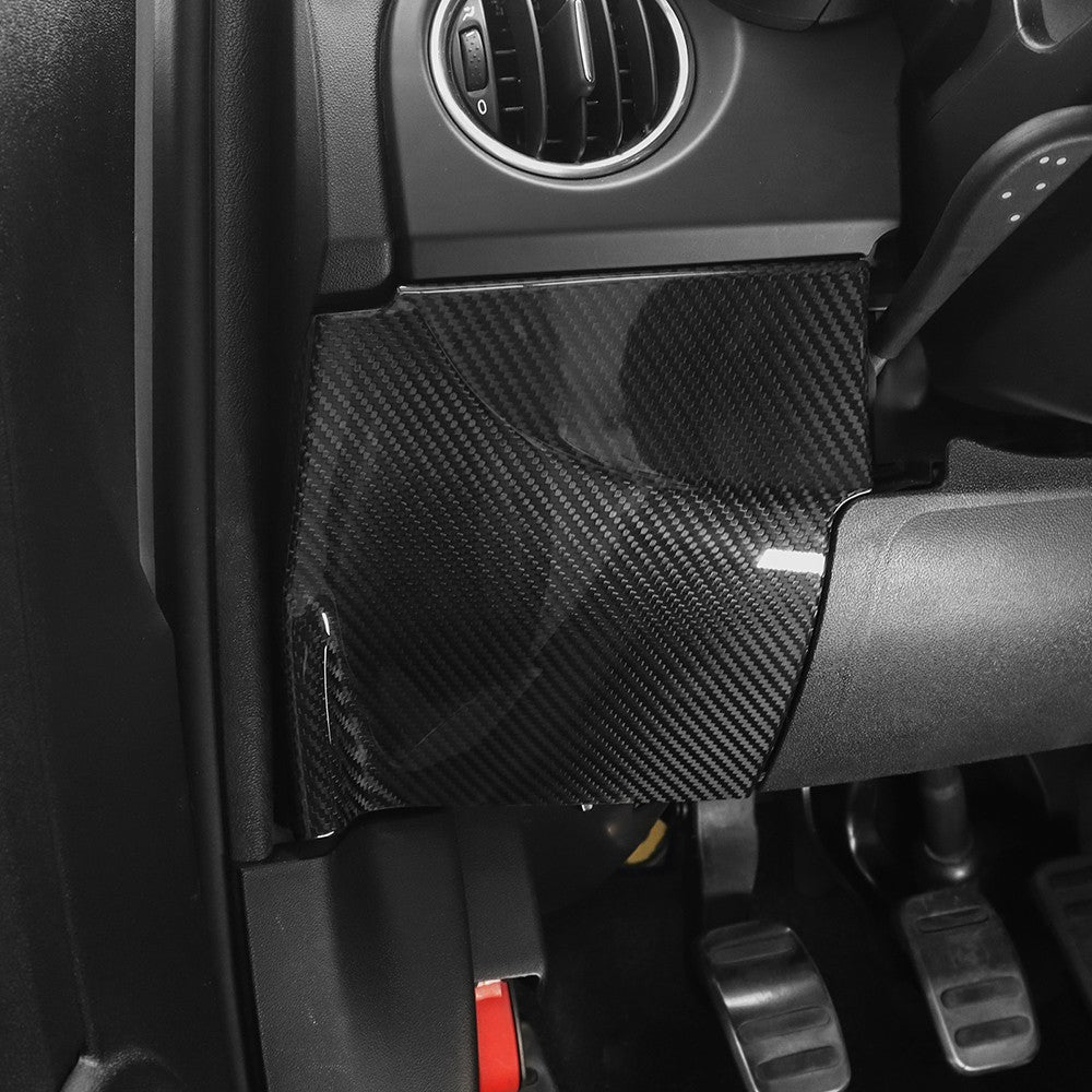 HARD Carbon Fiber Car Dashboard Left Cover for FIAT 500 Abarth 595 695 2016-2024 - detail view 6