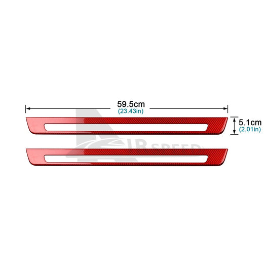 Door Sills Anti-Scratch Fit For Subaru BRZ GR86 2021-2023 REAL HARD Carbon Fiber - detail view
