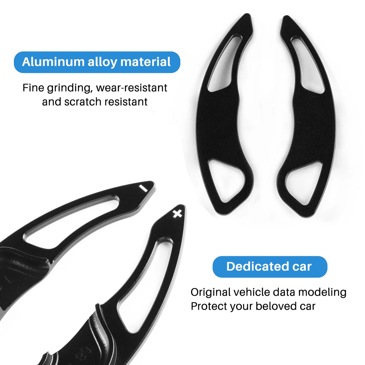 For AP68 2009-2011 Black Alloy Gear Shift Paddles - FREE GIFT