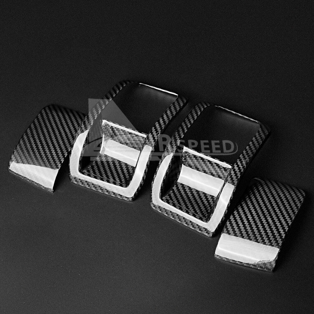 REAL HARD Carbon Fiber Seat Back Panel Cover Black For Subaru BRZ GR86 2021-2023 - detail view 6