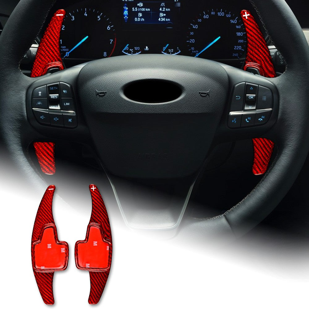 Red Steering Wheel Paddle Shifter Extension For Ford Focus ? 15-20 Escape 17-20 - product view