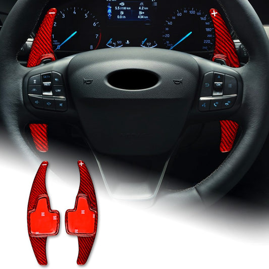 Red Steering Wheel Paddle Shifter Extension For Ford Focus ? 15-20 Escape 17-20 - product view