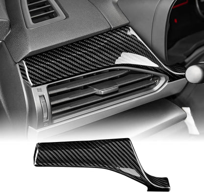 Black Hard Carbon Hazard Warning Button Trim For Subaru WRX 2022-2023 - detail view 16